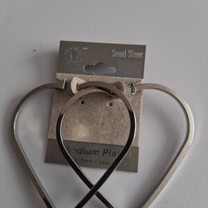 Silver Heart Earrings (Nickel/Lead Free)